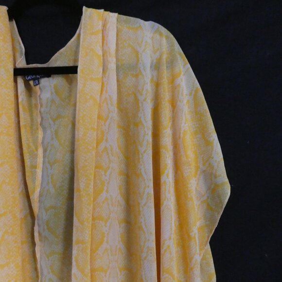 GEORGE | l - xl / large - extra large | Sheer Orange Open Front Cardigan | NWOT - Picture 5 of 15